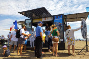 Kiosque mobile et solaire - point d'information