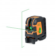 Laser de chantier vert en croix