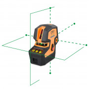 Laser de chantier en cinq points et croix