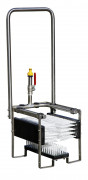 Lave-bottes en inox -  3 brosses fixes