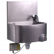 Lave-main inox électronique