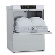 Lave vaisselle à chargement frontal en inox - Panier 50x50 cm - Dim. L 575 x P 605 x H 820 mm