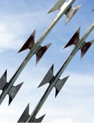 Ligne barbelée de protection