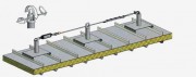 Ligne de vie toiture à potelet aluminium