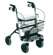 Déambulateur à roulettes poignées ergonomiques