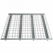 Plancher métallique extra plat - Maille: 100 x 50 mm - Charge : 1000 kg (CUR) - Dimensions : 1100 x 880 mm
