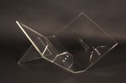 Lutrin cristal fixe couché pour livre A3 et A4