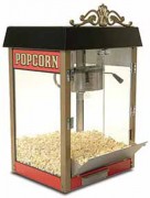 Machine à pop corn avec cage en verre éclairée