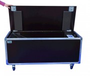 Malle de transport pupitre plexiglas