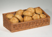 Manne pâtissier en osier rectangulaire