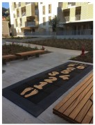Marelle en caoutchouc pour aire de jeux