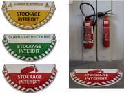 Marquage au sol autocollant de sécurité