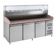 Meuble à pizza 3 portes avec kit réfrigéré