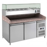 Meuble à pizza avec vitrine réfrigérée