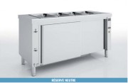 Meuble bain-marie inox professionnel