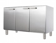Meuble bas 3 portes inox
