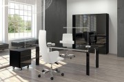 Meuble de bureau en verre