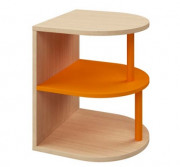 Meuble de coin arrondi crèche