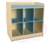 Meuble de déshabillage 6 casiers