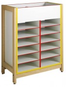 Meuble de rangement scolaire bi-face