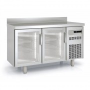 Meuble frigorifique vitré à pieds réglables