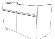 Meuble sous cuve pour laboratoire