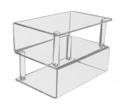 Meuble zig zag plexi