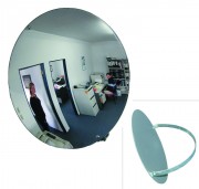Miroir de surveillance monté sur arceau métallique