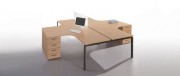 Mobilier de bureau professionnel pied anthracite