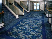 Moquette dans un navire de croisière