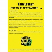 Notice d'utilisation éthylotest 
