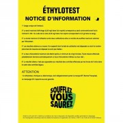 Notice d'utilisation éthylotest