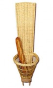 Panier à baguettes en osier