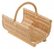 Panier à bois demi rond