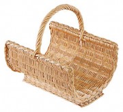 Panier à bois osier natté