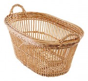 Panier à linge en osier