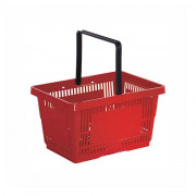 Panier d’achat pour magasin - Polypropylène - 28 L - L.488 x P.334 x H.255 mm -  Coloris au choix