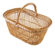 Panier en osier naturel