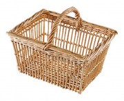 Panier rectangulaire en osier