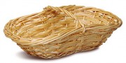 Panier rustique blanc en osier