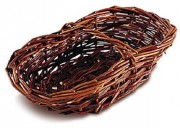 Panier rustique en osier brut