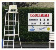 Panneau afficheur score tennis manuel 