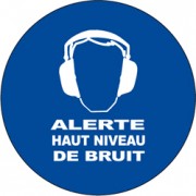 Panneau Alerte haut niveau de bruit