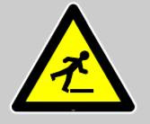 Panneau au sol adhésif risque de chute