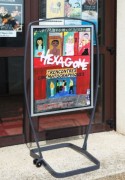 Panneau d'affichage extérieur sur roulettes - Recto verso - Dim. affiche 82 x 60 cm