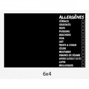 Panneau d'affichage présence allergènes