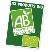 Panneau d'affichage produits bio 