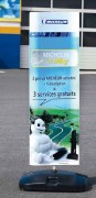 Panneau d'affichage rotatif - Double face - 115 x 41 cm