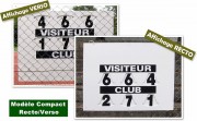 Panneau d’affichage score tennis manuel recto verso 