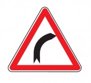 Panneau virage à droite A1a